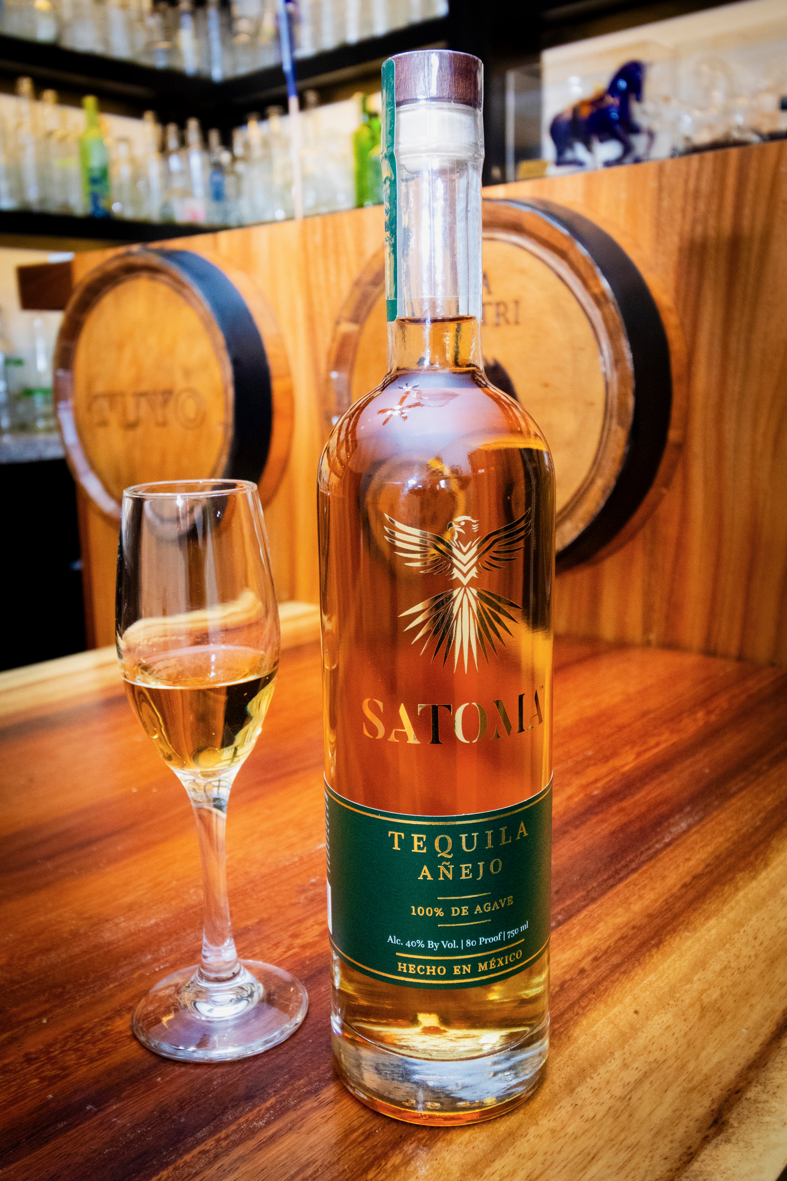 Satoma Añejo con copa